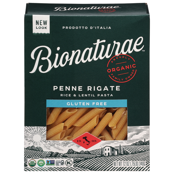 Dry Pasta Bionature Penne Rigate, Gluten Free hero