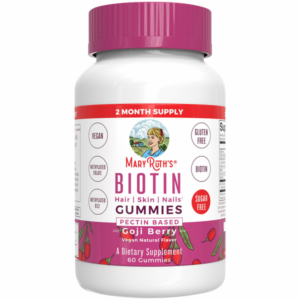 Maryruth's Biotin Hair, Skin, Nails Dietary Supplement Gummies, Goji Berry hero