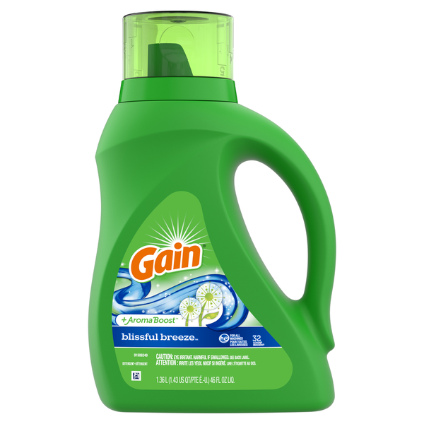 Laundry Gain Liquid Laundry Detergent, Blissful Breeze Scent hero