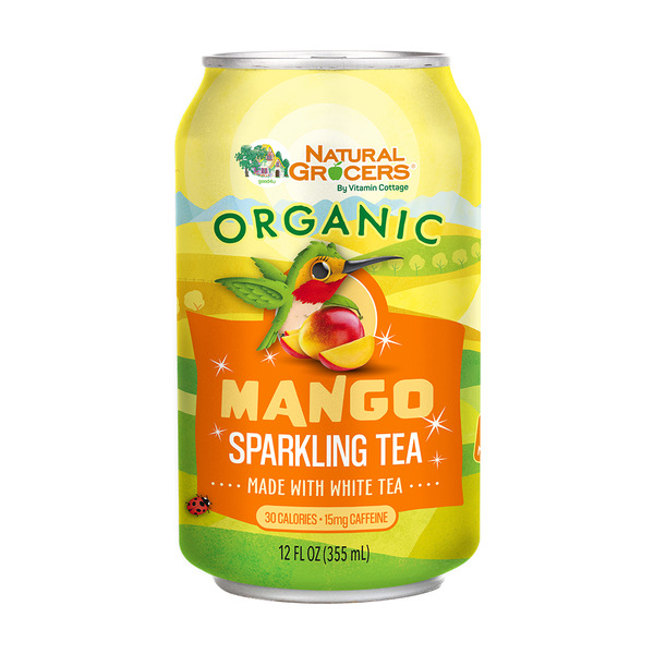 Tea Natural Grocers Organic Sparkling Mango White Tea hero