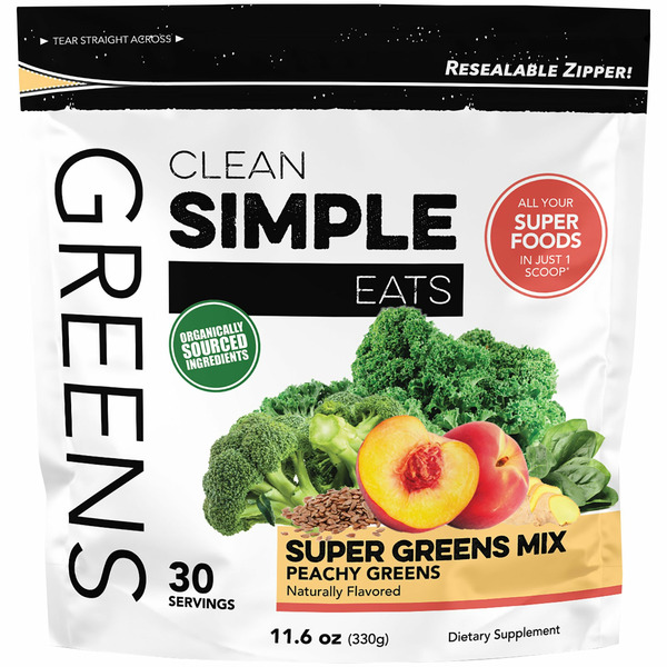 Clean Simple Eats Greens Peach 30Sv hero