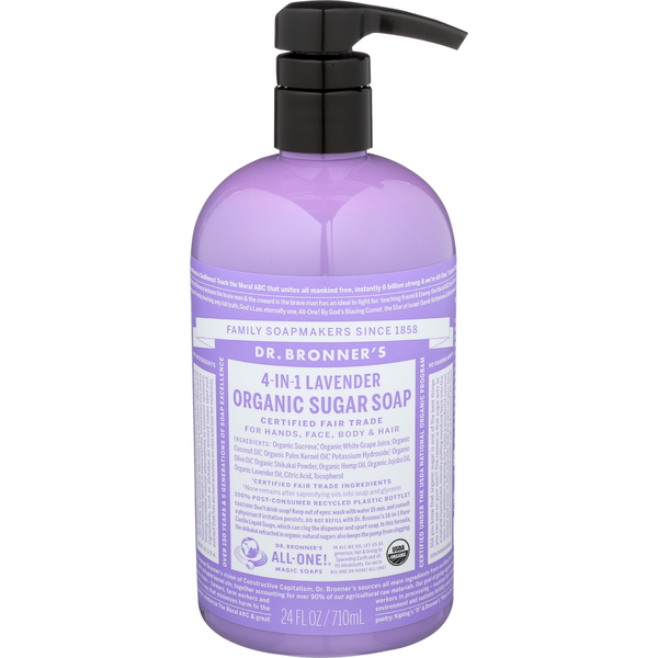 Body Lotions & Soap Dr. Bronner's Magic Organic Fair Trade Shikakai Body Soap Lavender hero