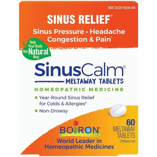 Homeopathic Products Boiron Sinuscalm Sinus Relief Medicine, Tablets for Runny Nose, Congestion, Sinus Pressure, Headache,  Non-Drowsy hero