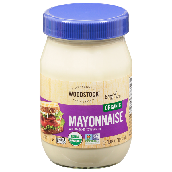 Preserved Dips & Spreads WOODSTOCK Organic Mayonnaise hero