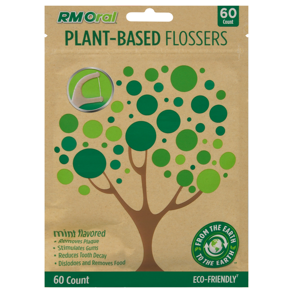 RM Oral Flossers, Plant-Based, Mint Flavored hero