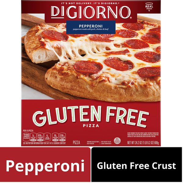 Frozen Pizza DiGiorno Gluten Free Pepperoni Frozen Pizza hero