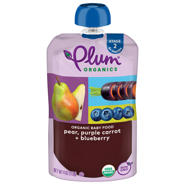 Food & Formula Plum Organics Pear, Purple Carrot & Blueberry Baby Food hero