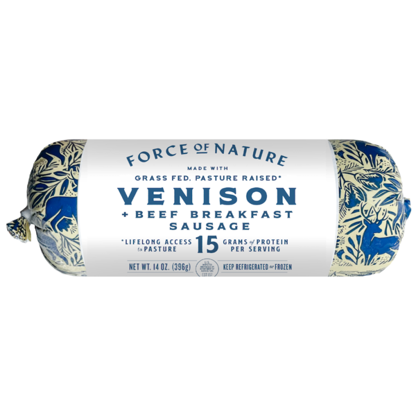 Meat Force of Nature Venison and Beef Breakfast Sausage, Grass Fed hero