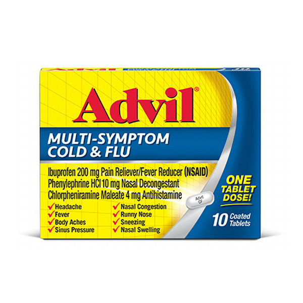 Cold, Flu & Allergy Advil Cold and Flu Medicine with Ibuprofen hero