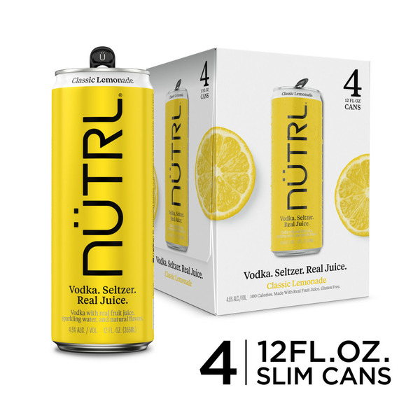 Nutrl Classic Lemonade Vodka Hard Seltzer hero