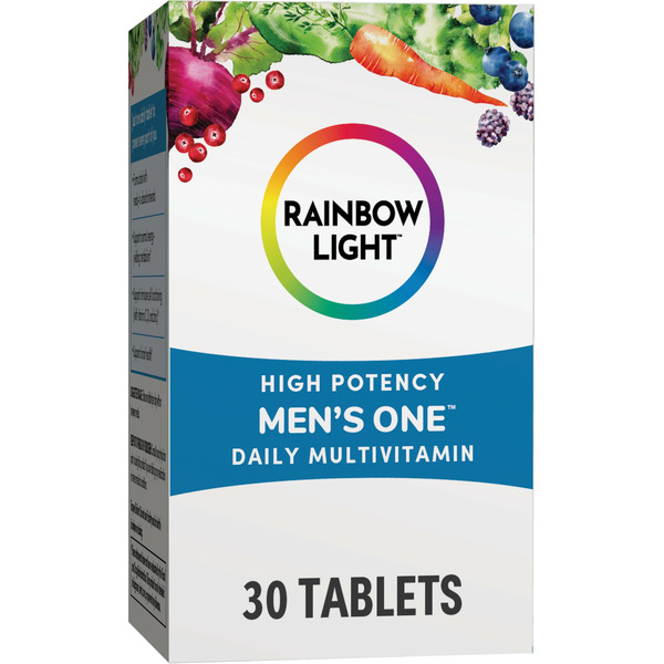 Dietary Supplements Rainbow Light Men’S One High Potency Daily Multivitamin, Vegetarian, Gluten Free, 30 Tablets hero