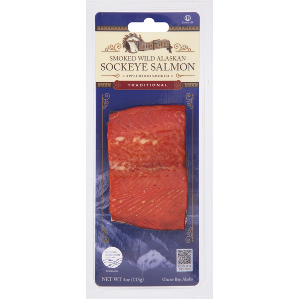 Packaged Seafood Echo Falls Sockeye Salmon, Smoked Wild Alaskan, Traditional hero