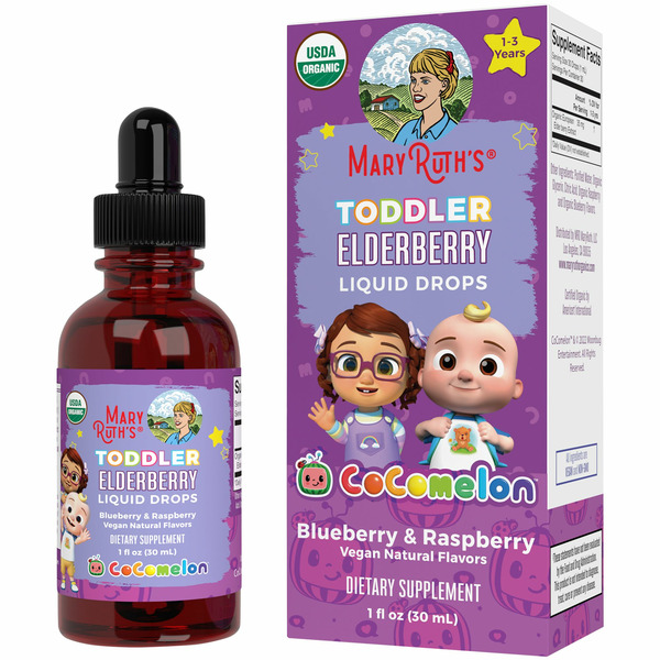 MaryRuth's Elderberry, Toddler, Liquid Drops, Blueberry & Raspberry hero