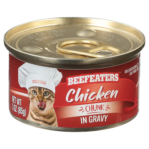 Beefeaters Cat Food, Chicken, in Gravy, Chunk hero