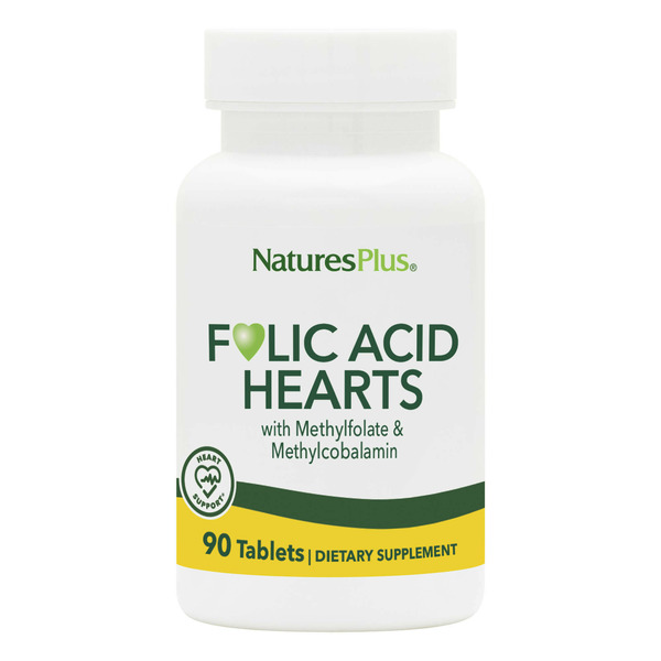 Vitamins & Minerals NaturesPlus Folic Acid Hearts hero