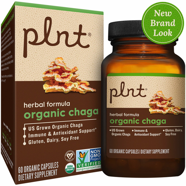 Plnt Organic Chaga Capsules hero