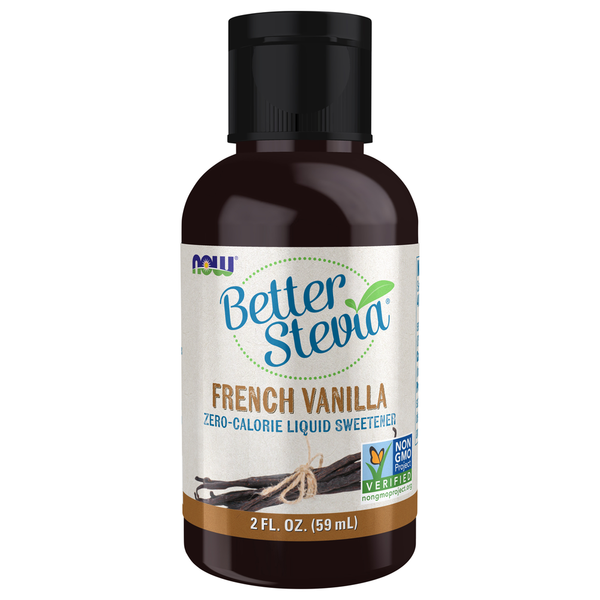 Baking Ingredients NOW BetterStevia® Liquid, French Vanilla hero