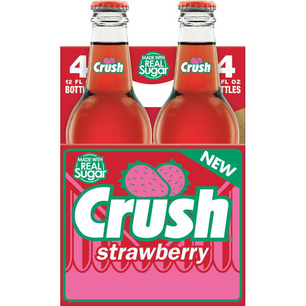 Soft Drinks Crush Strawberry Soda Made with Sugar hero