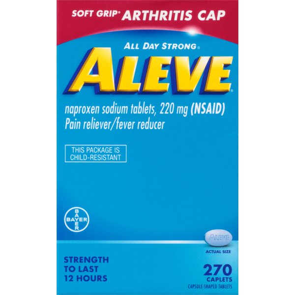 Muscles, Joints & Pain Relief Aleve Pain Reliever/Fever Reducer, Caplets hero