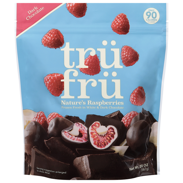 Candy & Chocolate Tru Fru Nature's Raspberries, Dark Chocolate hero