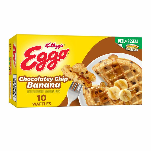 Frozen Breakfast Kellogg’s Eggo Frozen Waffles, Frozen Breakfast, Chocolatey Chip Banana hero