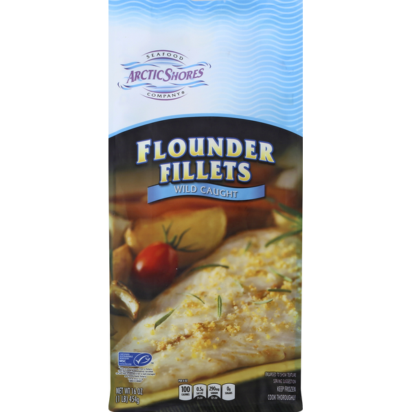 Packaged Seafood Arctic Shores Flounder, Wild Caught, Fillets hero