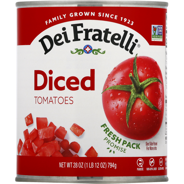 Canned & Jarred Vegetables Dei Fratelli Tomatoes, Diced hero