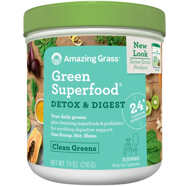 Other Superfoods & Green Foods Amazing Grass Greens Blend, Detox & Digest, Clean Greens hero