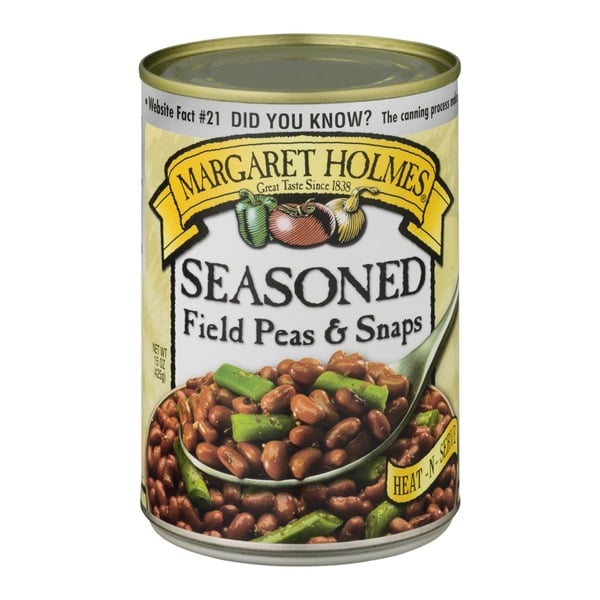 Canned Meals & Beans Margaret Holmes Seasoned Field Peas and Snaps hero