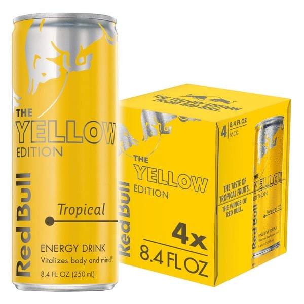 Energy & Granola Bars Red Bull Yellow Edition Tropical Energy Drink hero