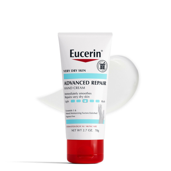 Hand Care Eucerin Advanced Repair Hand Cream, Travel Size Hand Cream For Dry Hands, Unscented hero