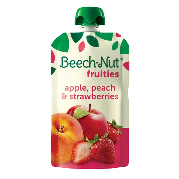 Baby Food & Formula Beech-Nut Fruities Pouch, Apple, Peach, Strawberry hero