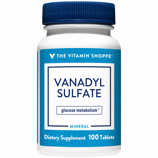 Other Supplements The Vitamin Shoppe Vanadyl Sulfate - Trace Mineral - 2 MG (100 Tablets) hero