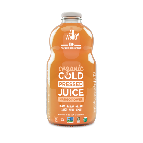 Juice & Nectars AllWellO Organic Mango Power, Cold-Pressed Juice, Multi-Serve hero