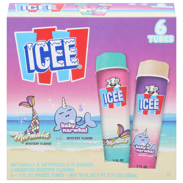 Ice Cream Toppings ICEE Tubes Mermaid, Baby Narwhal hero