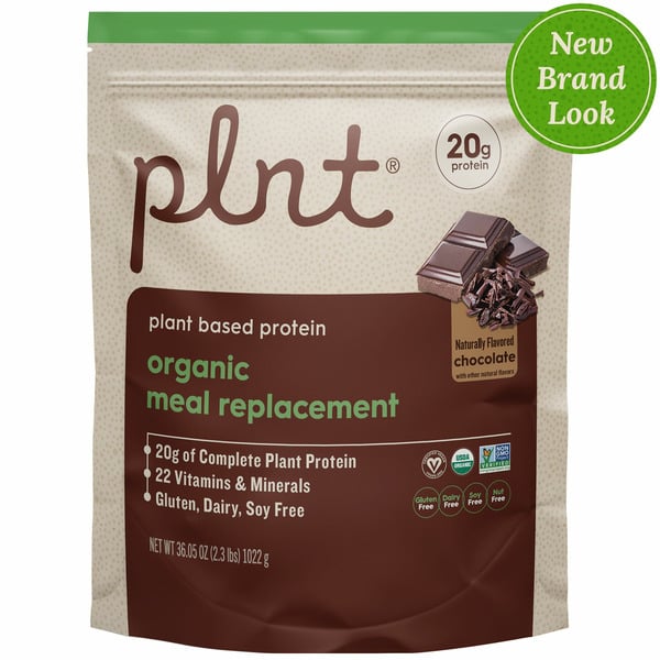 Plnt Organic Chocolate Plant Protein Powder hero