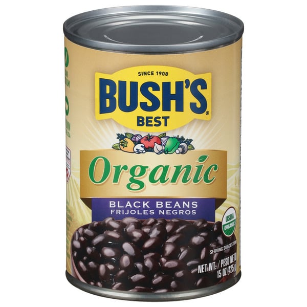 Canned Meals & Beans Bush's Best Organic Black Beans hero