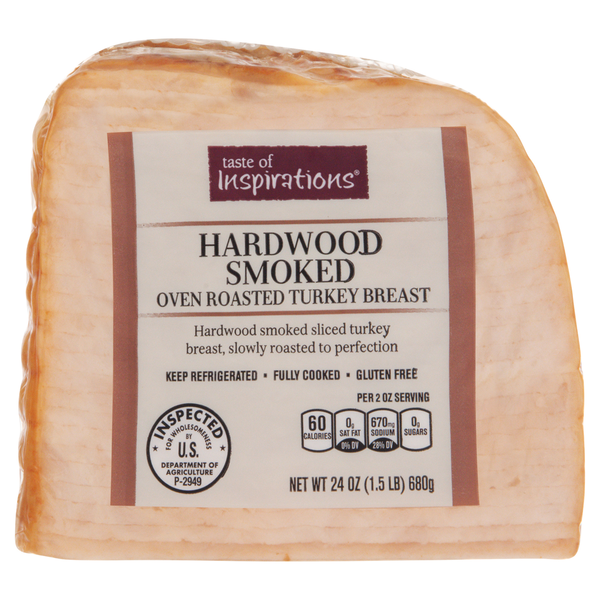 Fresh Chicken & Turkey Taste of Inspirations Turkey Breast, Hardwood Smoked, Oven Roasted hero