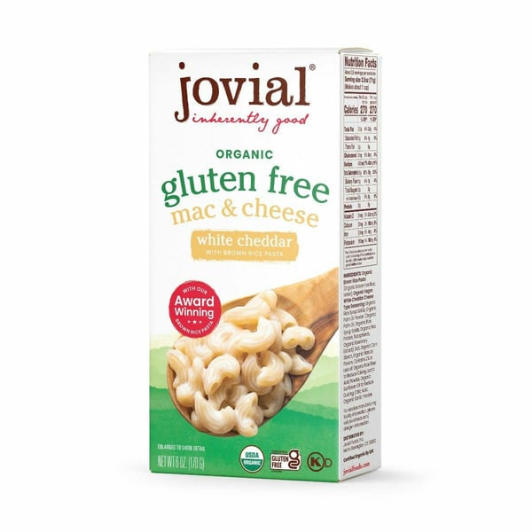 Jovial Organic Gluten Free White Cheddar Mac & Cheese hero