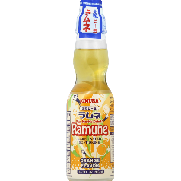 Soft Drinks Kimura Soft Drink, Carbonated, Orange Flavor hero