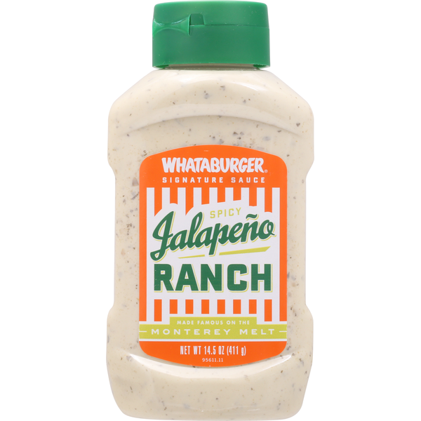 Condiments Whataburger Signature Sauce, Spicy Jalapeno Ranch hero