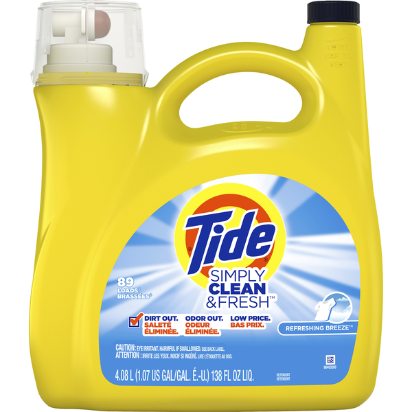 Laundry Tide Simply Clean & Fresh Liquid Laundry Detergent, Refreshing Breeze hero