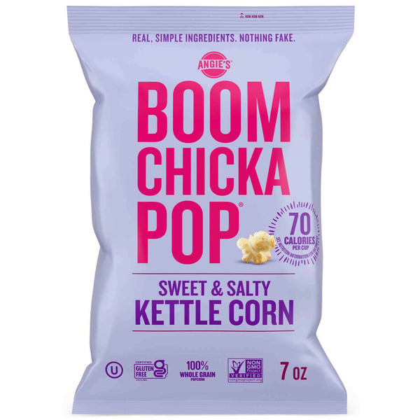 Popcorn Angie's BOOMCHICKAPOP Sweet & Salty Kettle Corn Popcorn hero