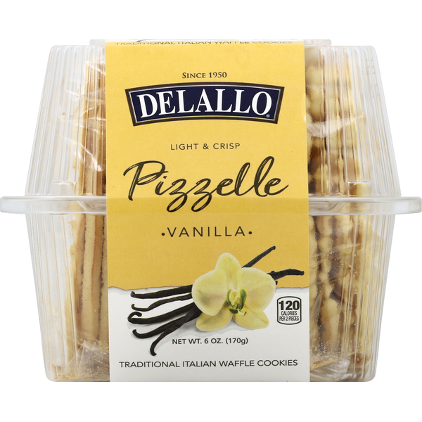 Cookies & Cakes DeLallo Pizzelle, Vanilla hero