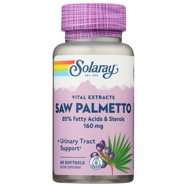 Supplement Combinations Solaray Saw Palmetto Berry Extra hero