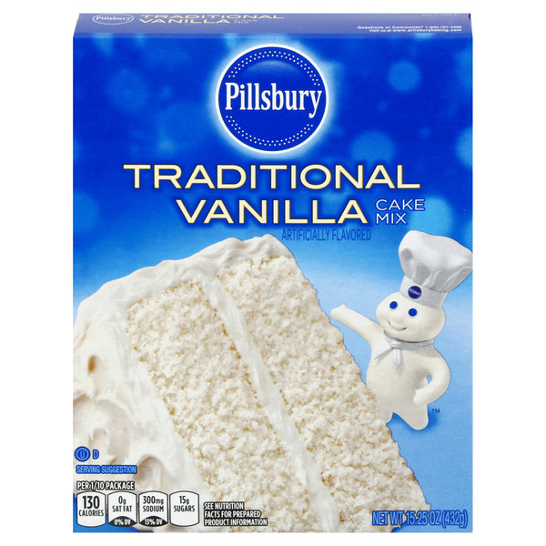 Bakery Pillsbury Traditional Vanilla Flavored Cake Mix hero