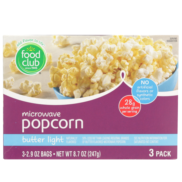 Popcorn & Jerky Food Club Butter Light Microwave Popcorn hero