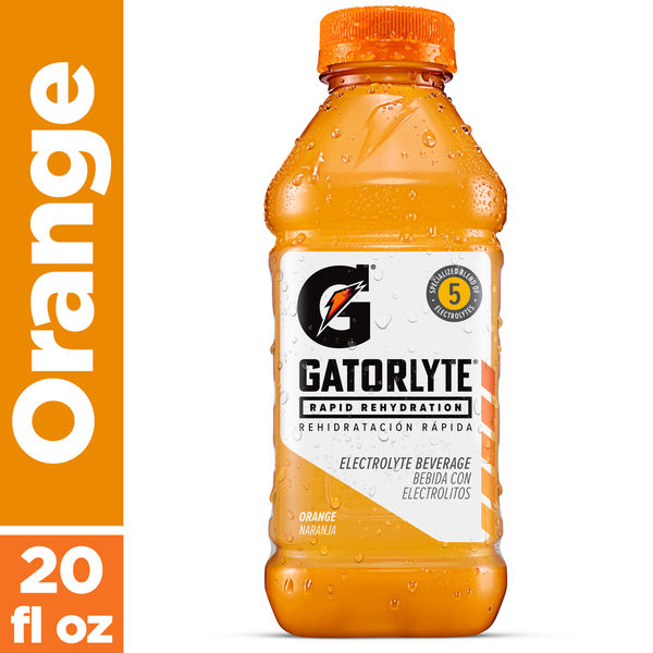 Energy & Sports Drinks Gatorade Gatorlyte Rapid Rehydration Electrolyte Beverage Orange 20 Fl Oz Bottle hero