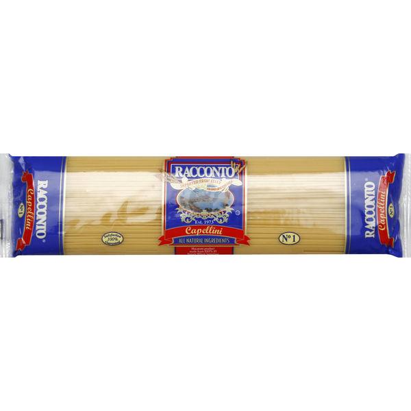 Dry Pasta Racconto Italian Foods Capellini, No. 1 hero