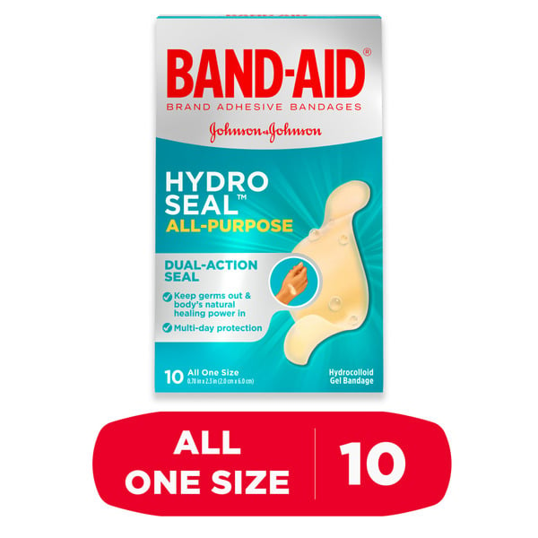 First Aid BAND-AID Hydro Seal All Purpose Adhesive Bandages hero